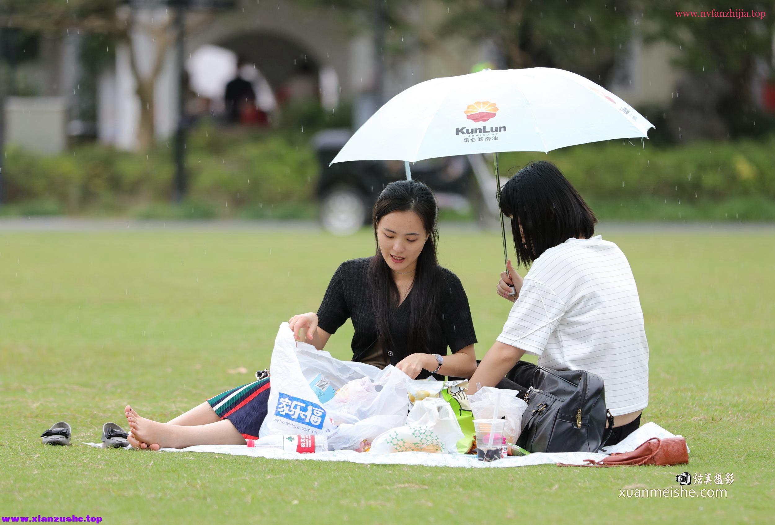 草地上的气质女孩或躺或坐多姿势解锁 第三套 34P