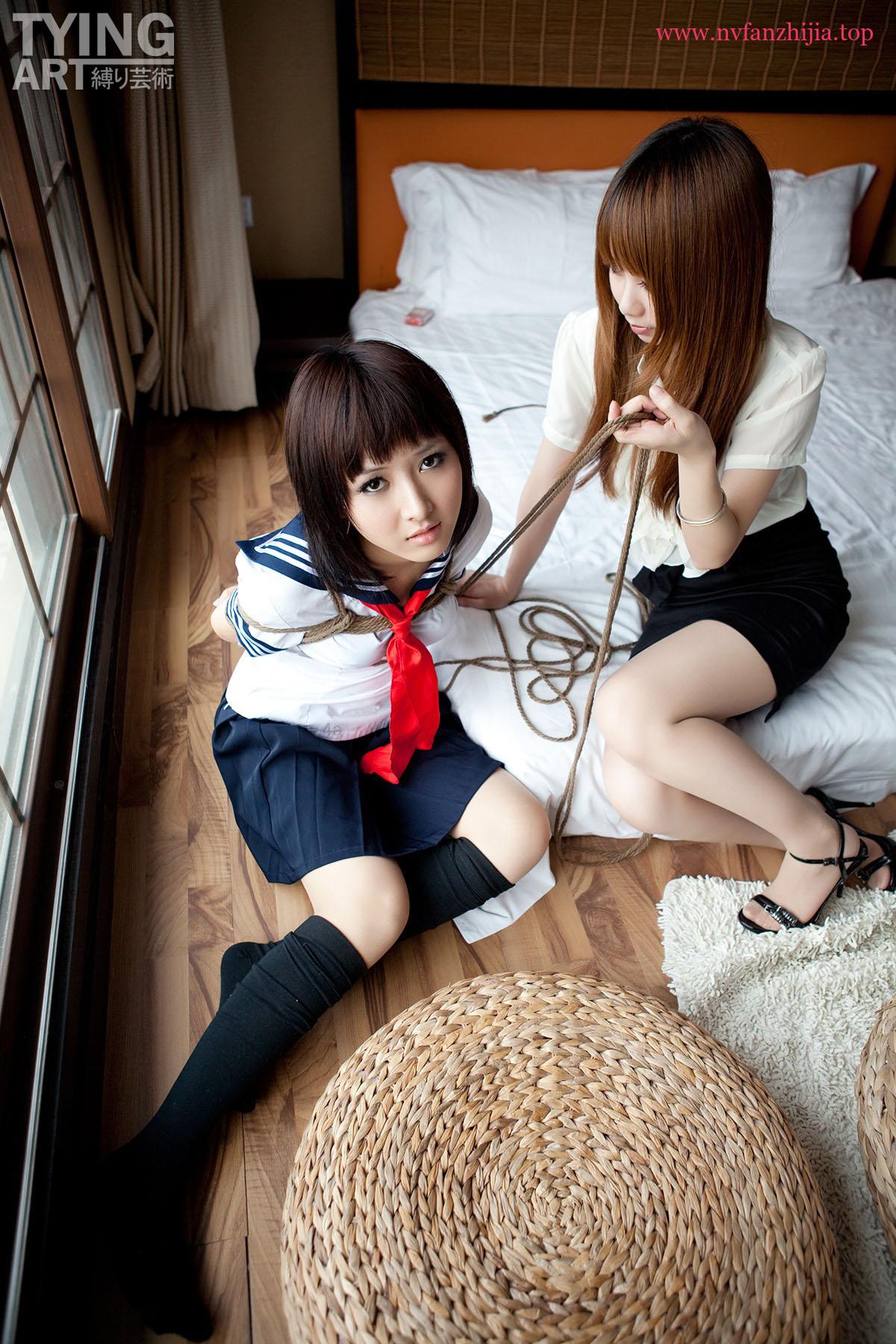 [禁忌摄影]Taboo-love NO.091 TyingArt 縛リ芸術 Dimdim & Shiryl OL & School Girl 1[26P／7.04MB]